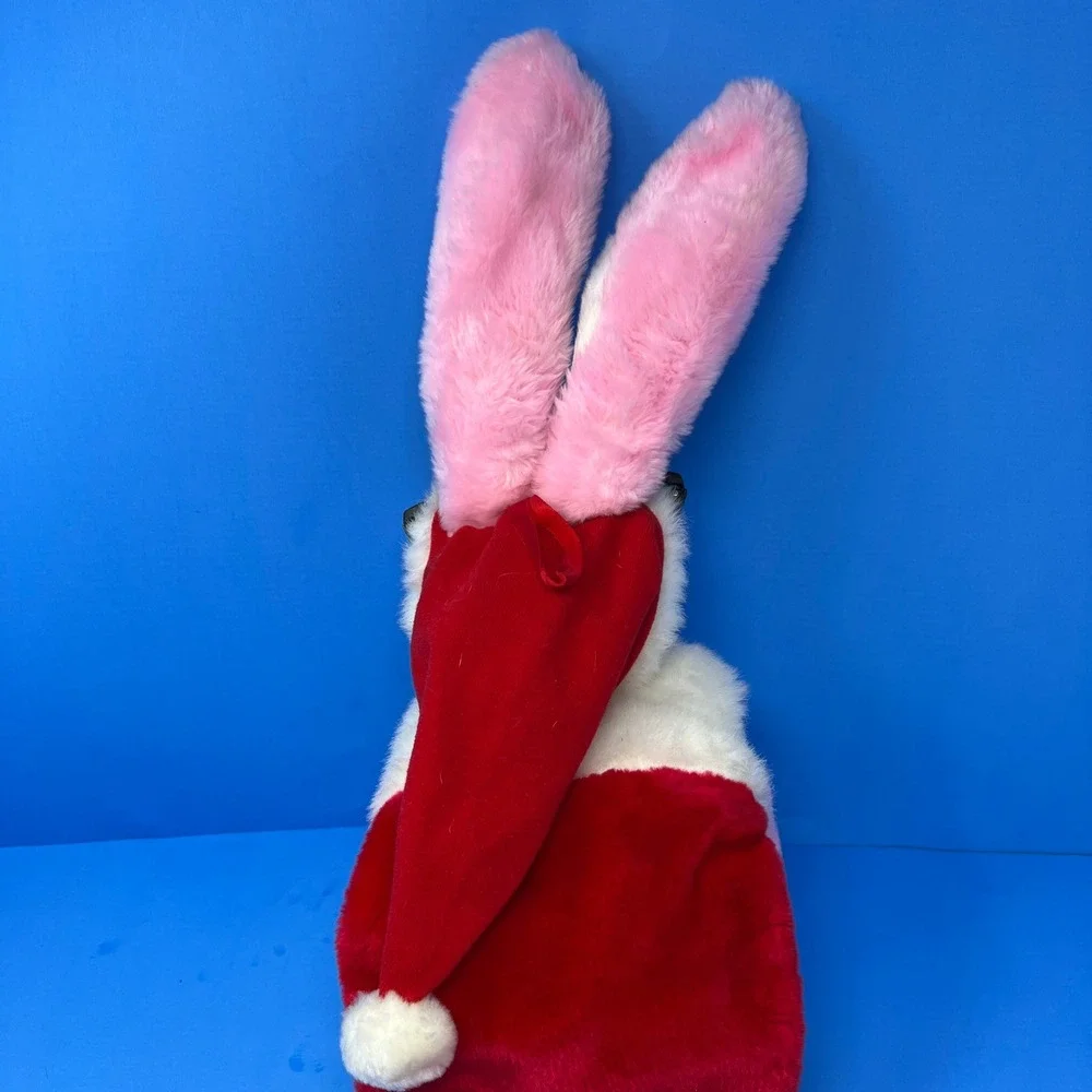 Energizer‎ Christmas Holiday Stocking Pink Bunny Plush with Sunglasses and Drum